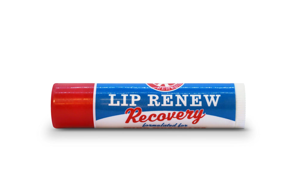Robinson's Remedies Lip Renew Recovery Stick for wind musicians aids post-practice embouchure comfort.