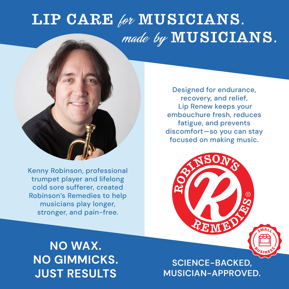 Robinson's Remedies made-in-usa-trumpeter badge signals professional backing.
