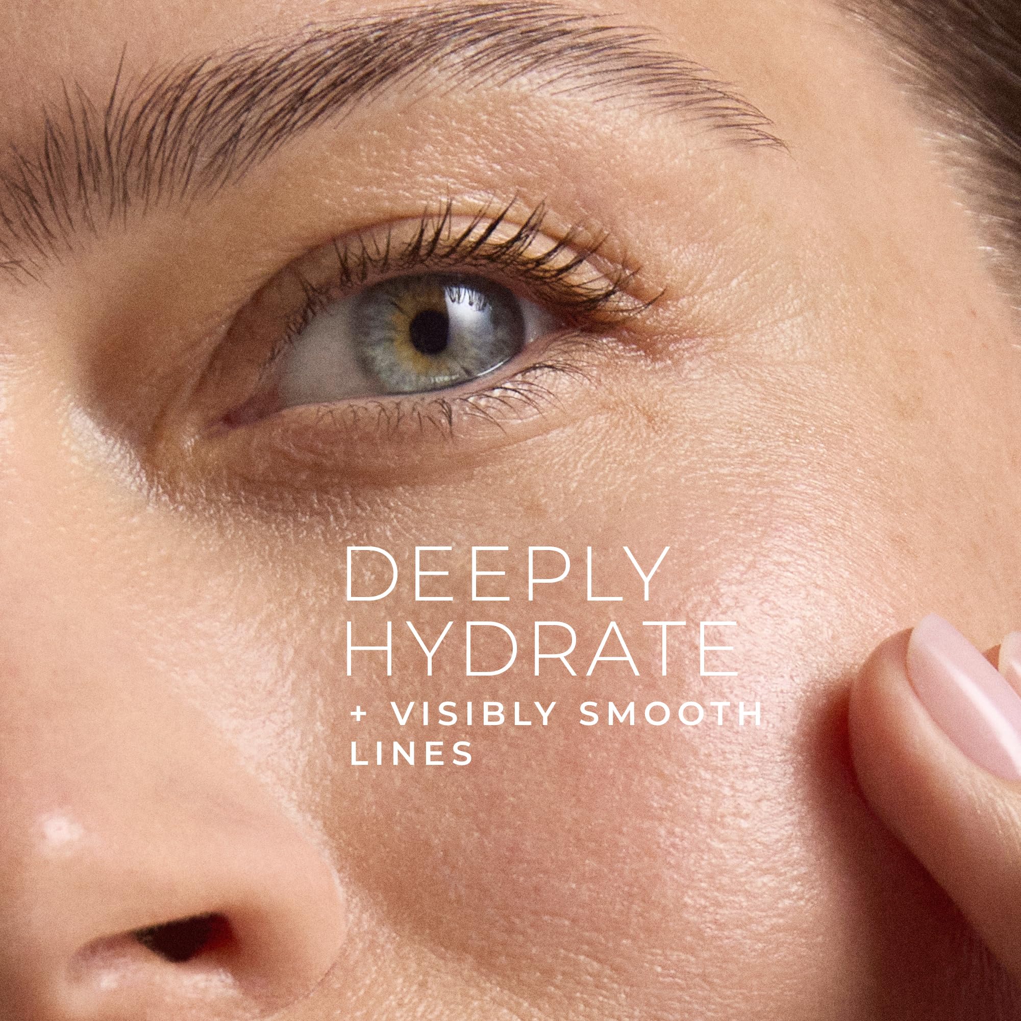 RoC Retinol Correxion Max Daily Hydration texture close-up highlights smooth non-greasy finish