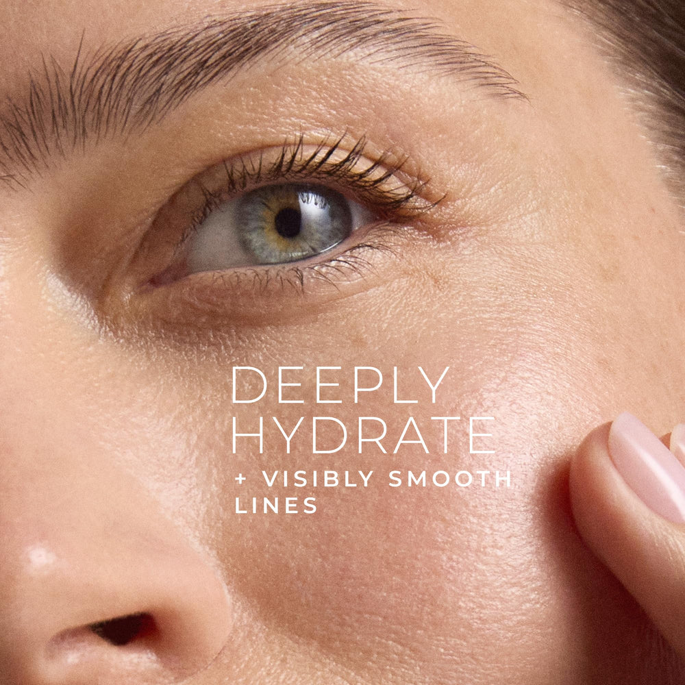 RoC Retinol Correxion Max Daily Hydration texture close-up highlights smooth non-greasy finish