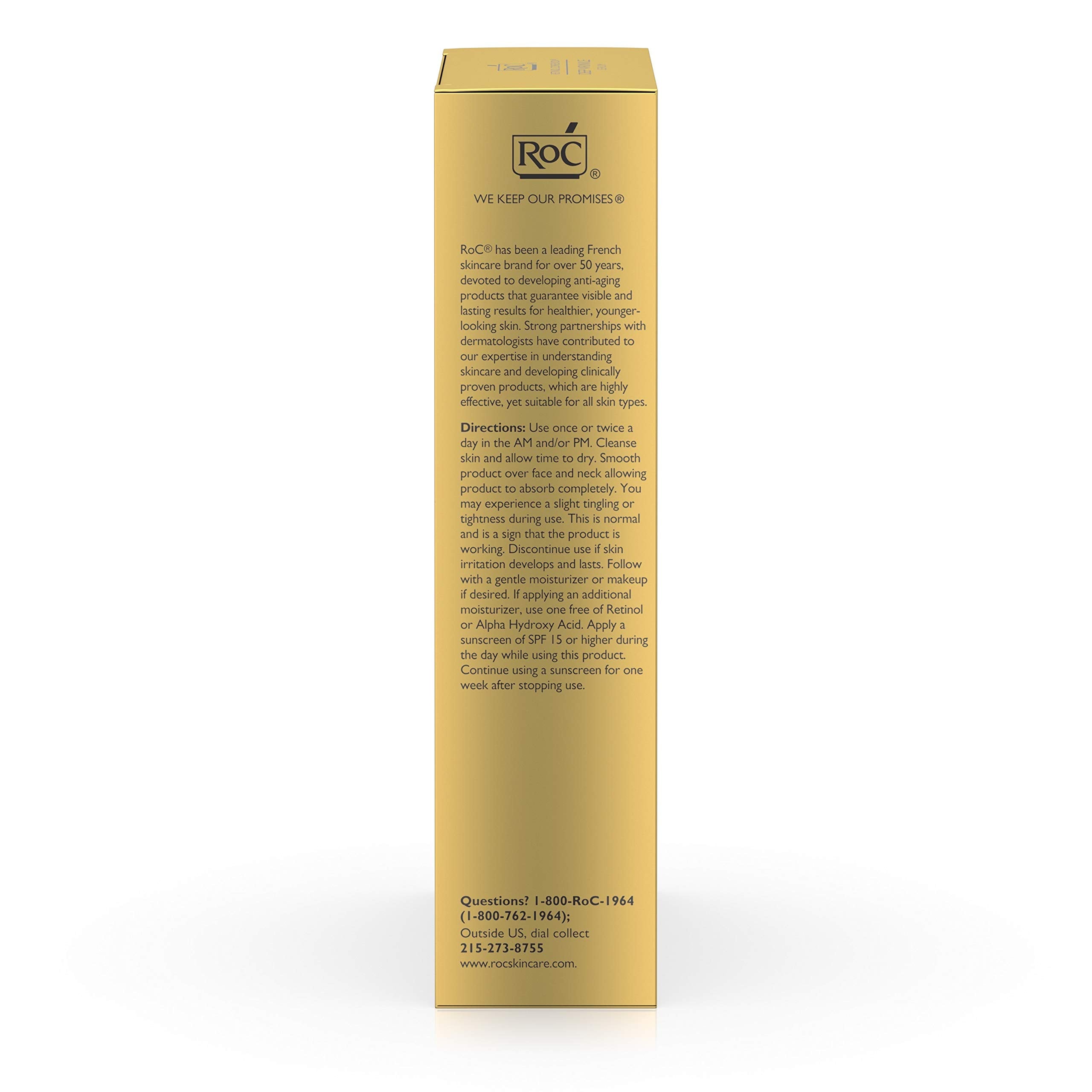 RoC retinol serum glides on smoothly under makeup.
