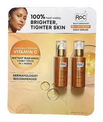 RoC Revive and Glow Vitamin C Serum bottle for brightening and even-toned skin.