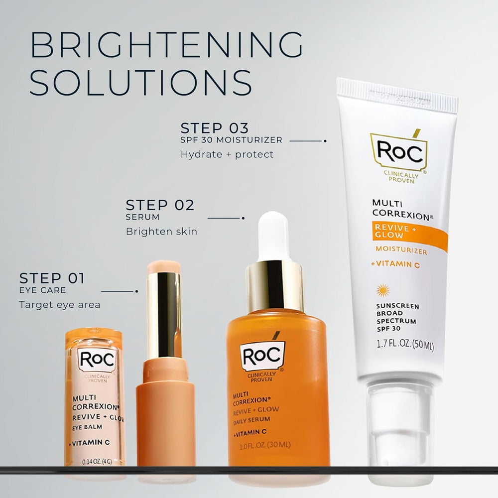 RoC serum on clean skin close-up showing smooth finish
