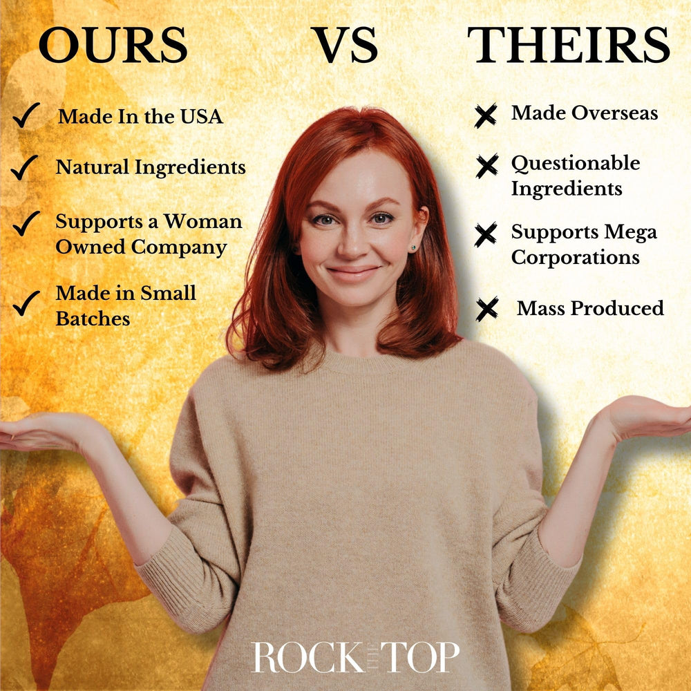 Rock the Top floral bath tea bag infusing calming aromas