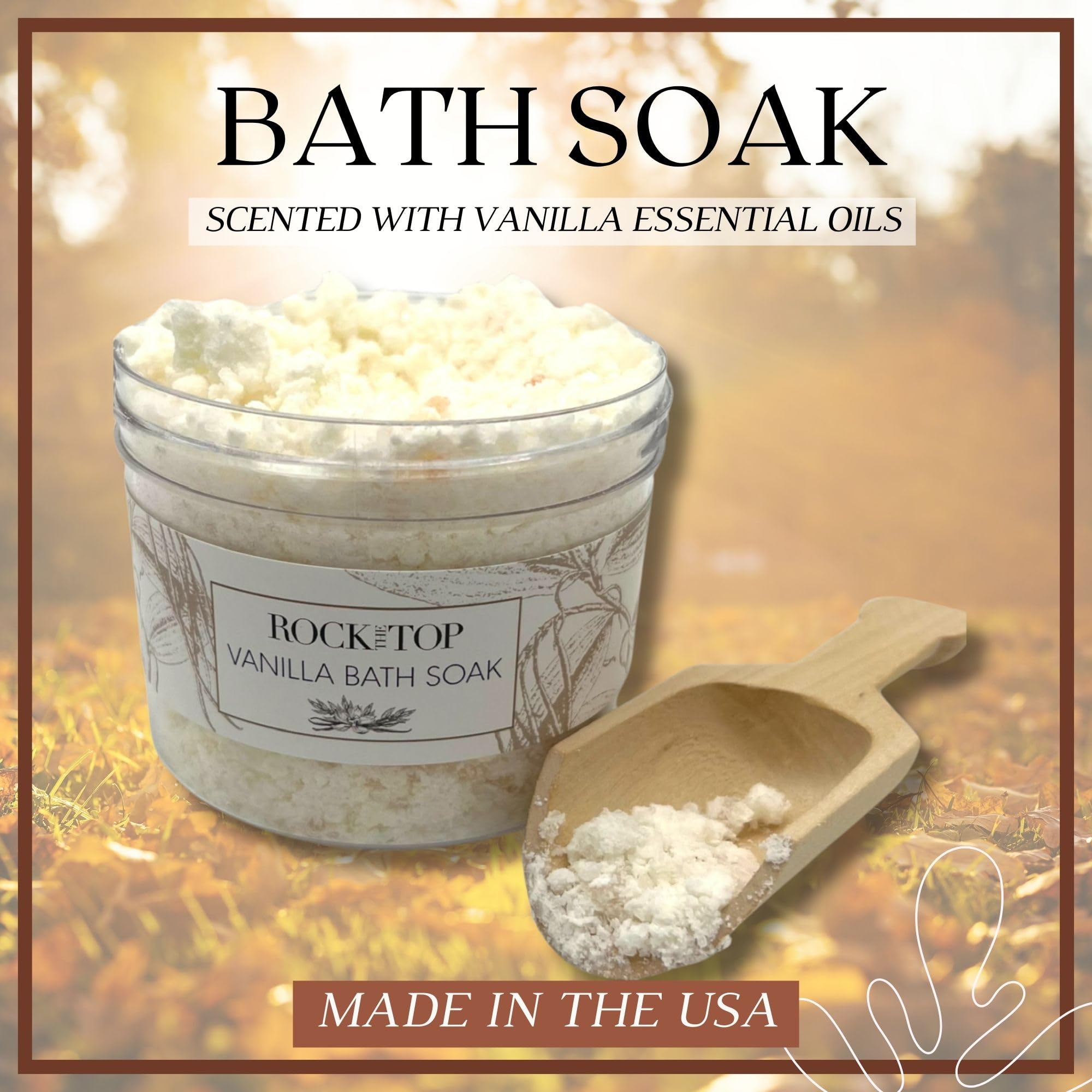 Rock the Top mineral-rich epsom salt for a soothing soak