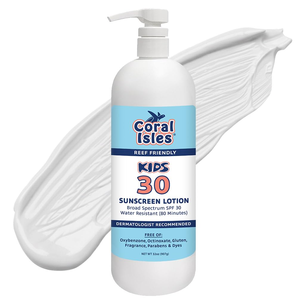 Rocky Mountain Coral Isles SPF 30 lotion bottle for beach-ready sun protection
