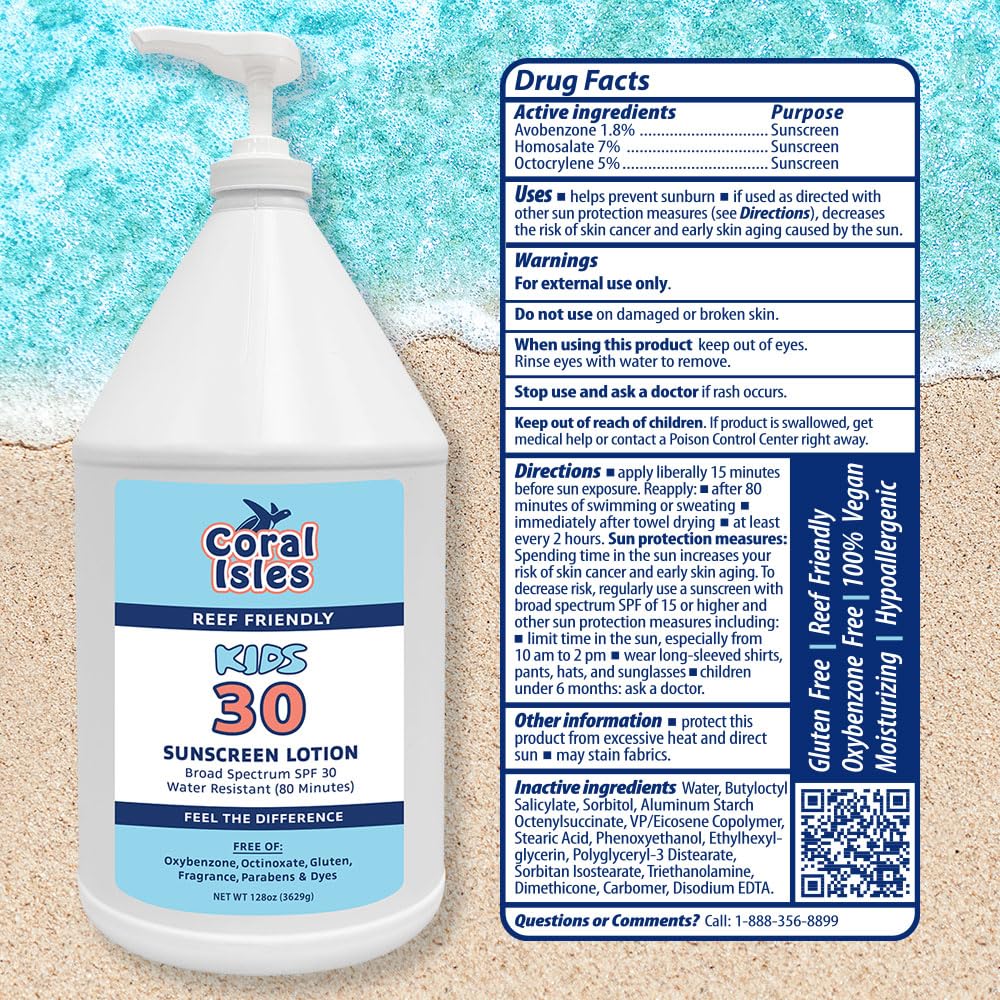 Rocky Mountain Sunscreen Coral Isles brand transition label on product.