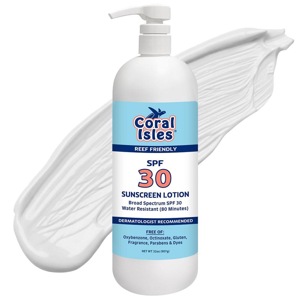 Rocky Mountain Sunscreen Coral Isles bulk bottle pump for group use.