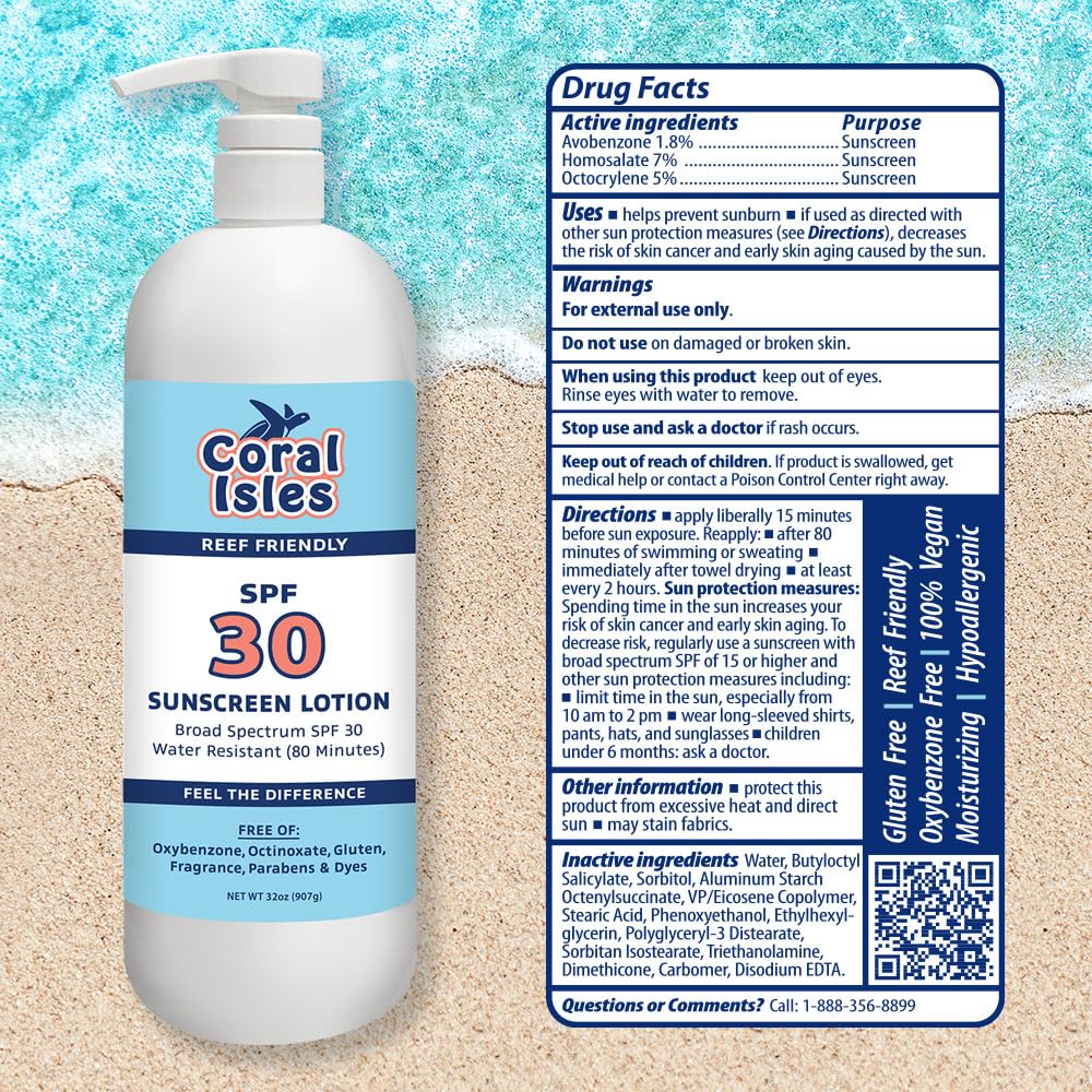 Coral Isles pump dispenses quick, even application.
