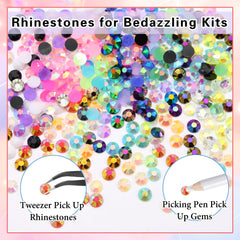 RODAKY multicolor jelly rhinestones for dazzling nail art and crafts.