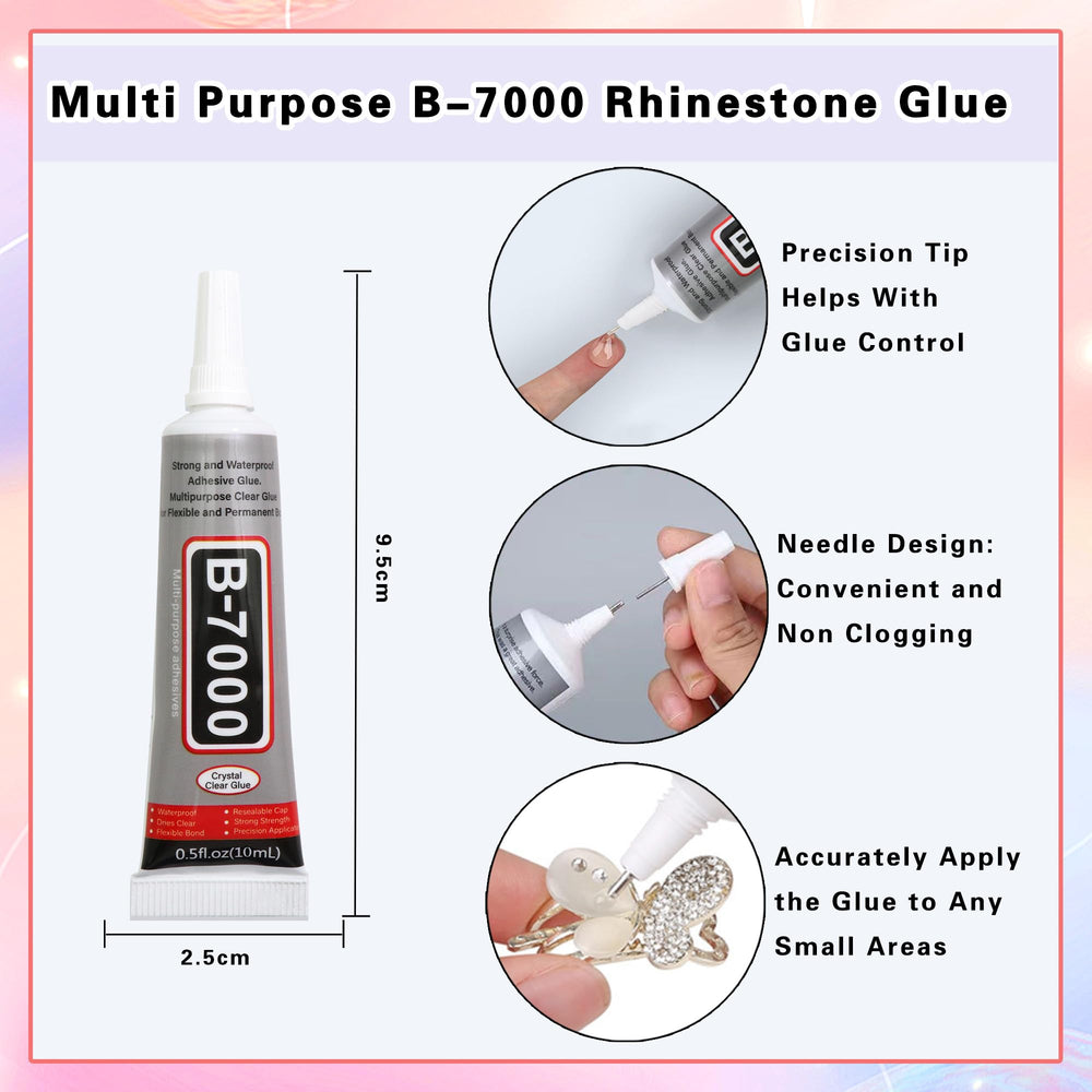RODAKY nail art crystals with included tools and adhesive for projects.