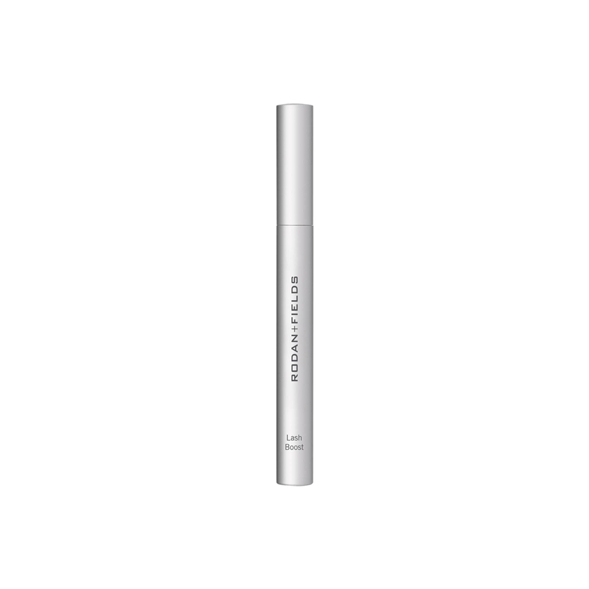 Rodan + Fields Lash Boost Serum bottle close-up for fuller-looking lashes.