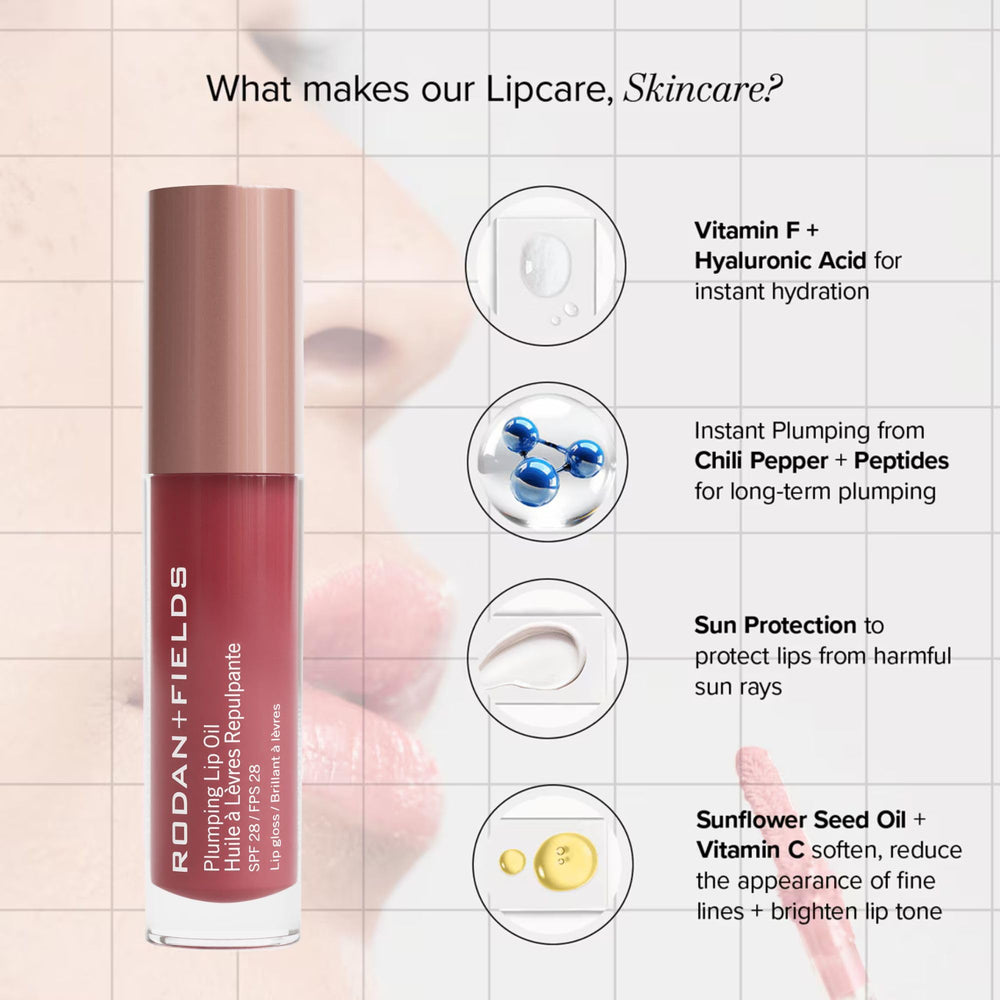 Rodan + Fields lip-oil-cooling menthol tingle feels refreshing