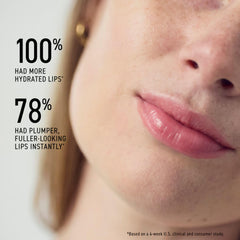RODAN + FIELDS lip oil swatch shows subtle tint and nourishing oils.
