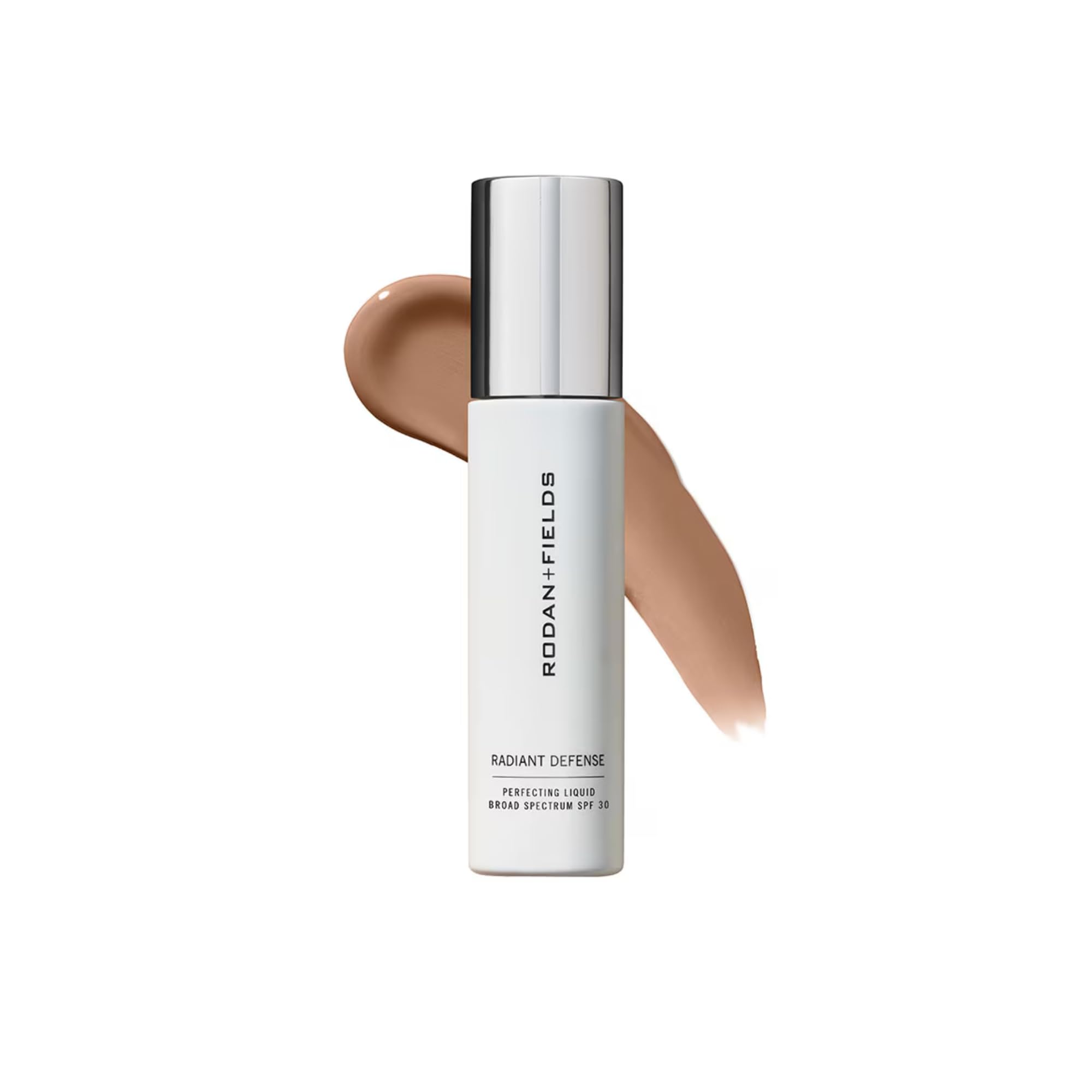 RODAN + FIELDS Radiant Defense bottle pour shows breathable SPF 30 makeup for daily wear