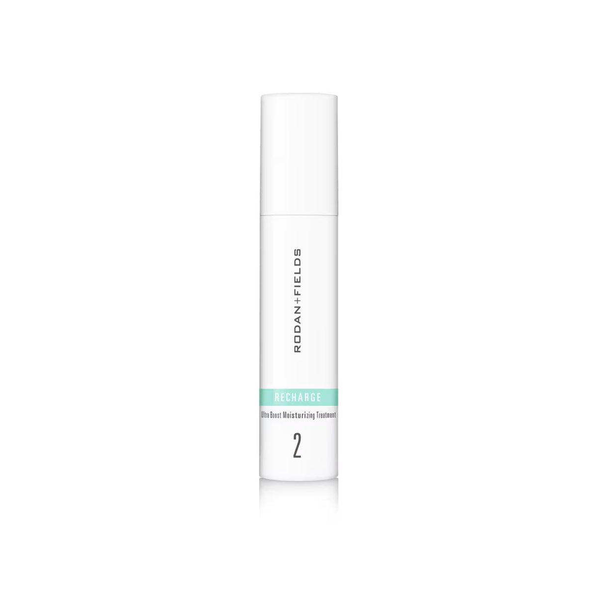 RODAN FIELDS Recharge Ultra Boost Moisturizing Treatment bottle front delivers lightweight hydration for daily use.