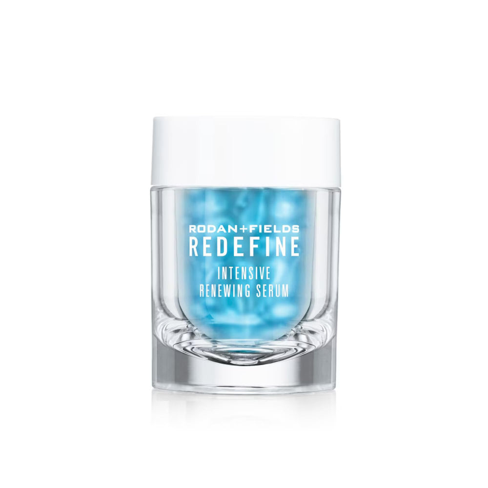 Rodan + Fields Redefine Intensive Renewing Serum bottle for nightly renewal and smoother skin