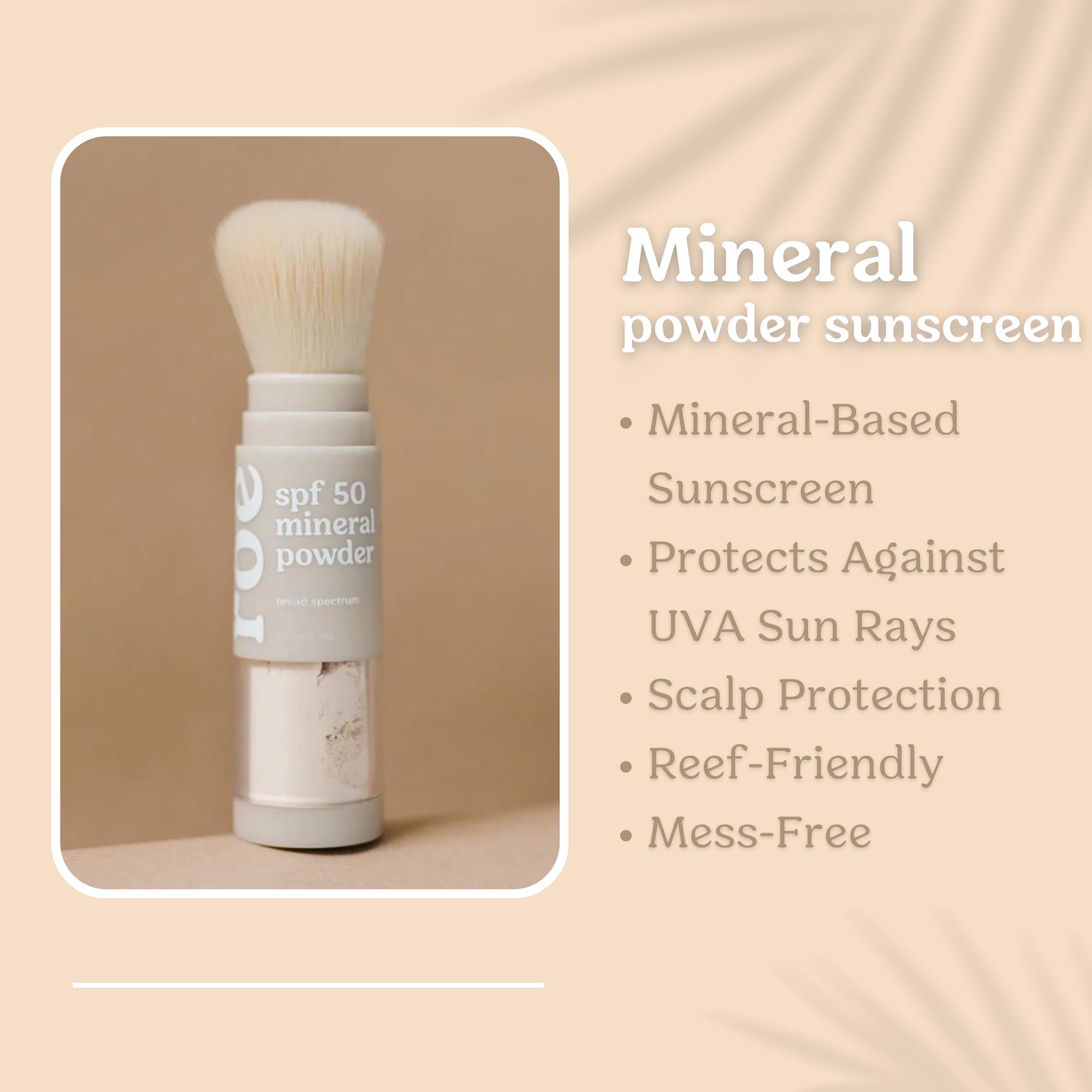 Roe Wellness brush-on application close-up showing easy coverage