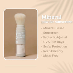 Roe Wellness brush-on application close-up showing easy coverage