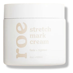 Roe Wellness Stretch Mark Cream on belly showing hydration for sensitive skin
