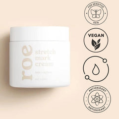 Hypoallergenic pregnancy-safe Roe Wellness stretch mark cream for moms