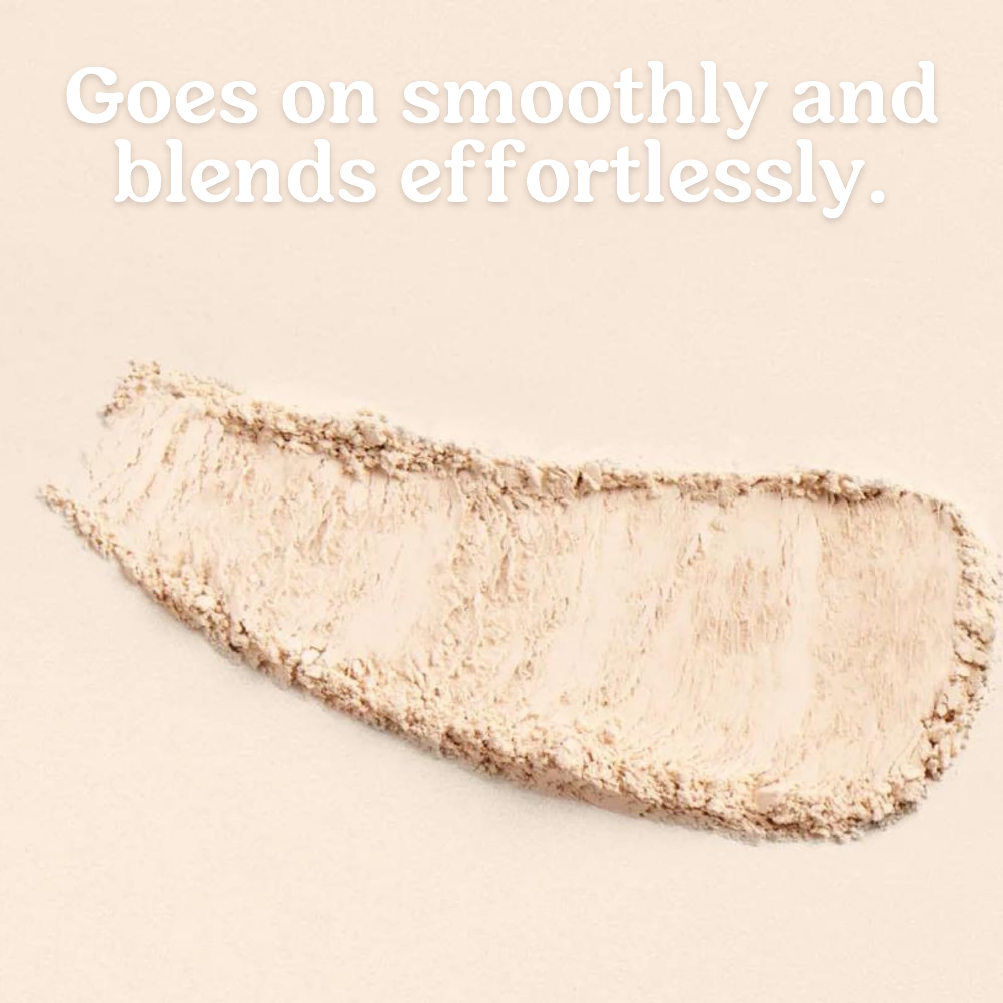Roe Wellness textured powder application demonstrates mess-free coverage