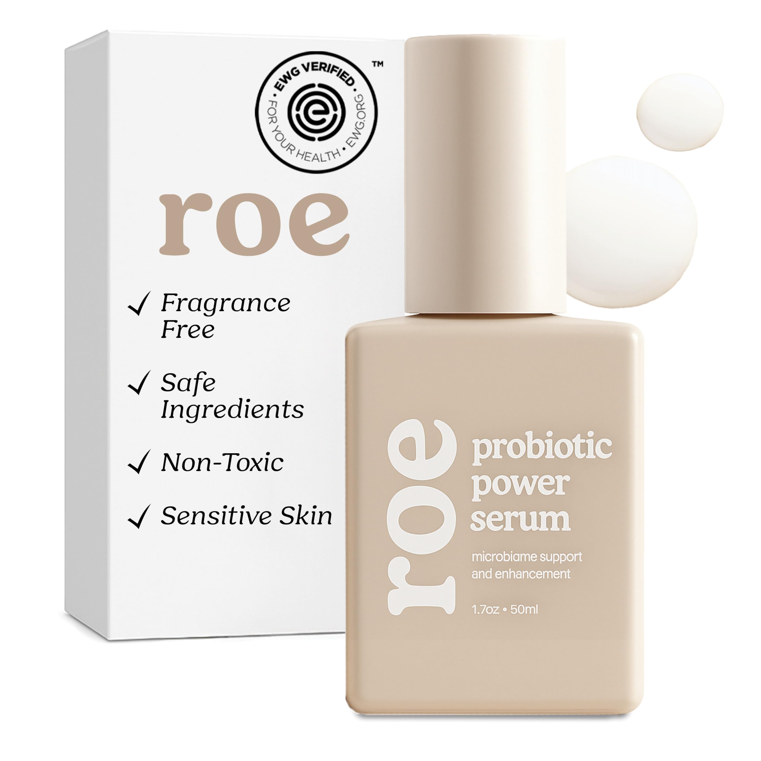 Roe Wellness baby serum bottle emphasizes hydration for delicate baby skin