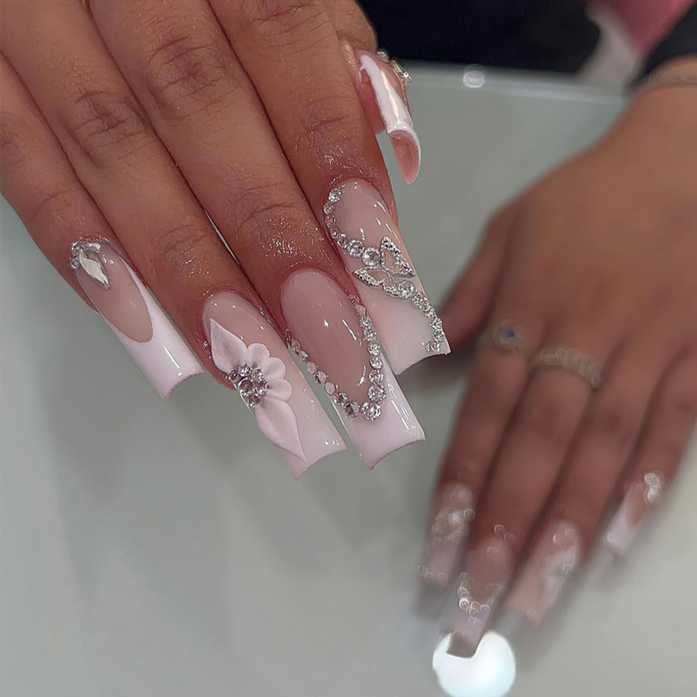 ROFIBUT flower and butterfly nail charms design for DIY art