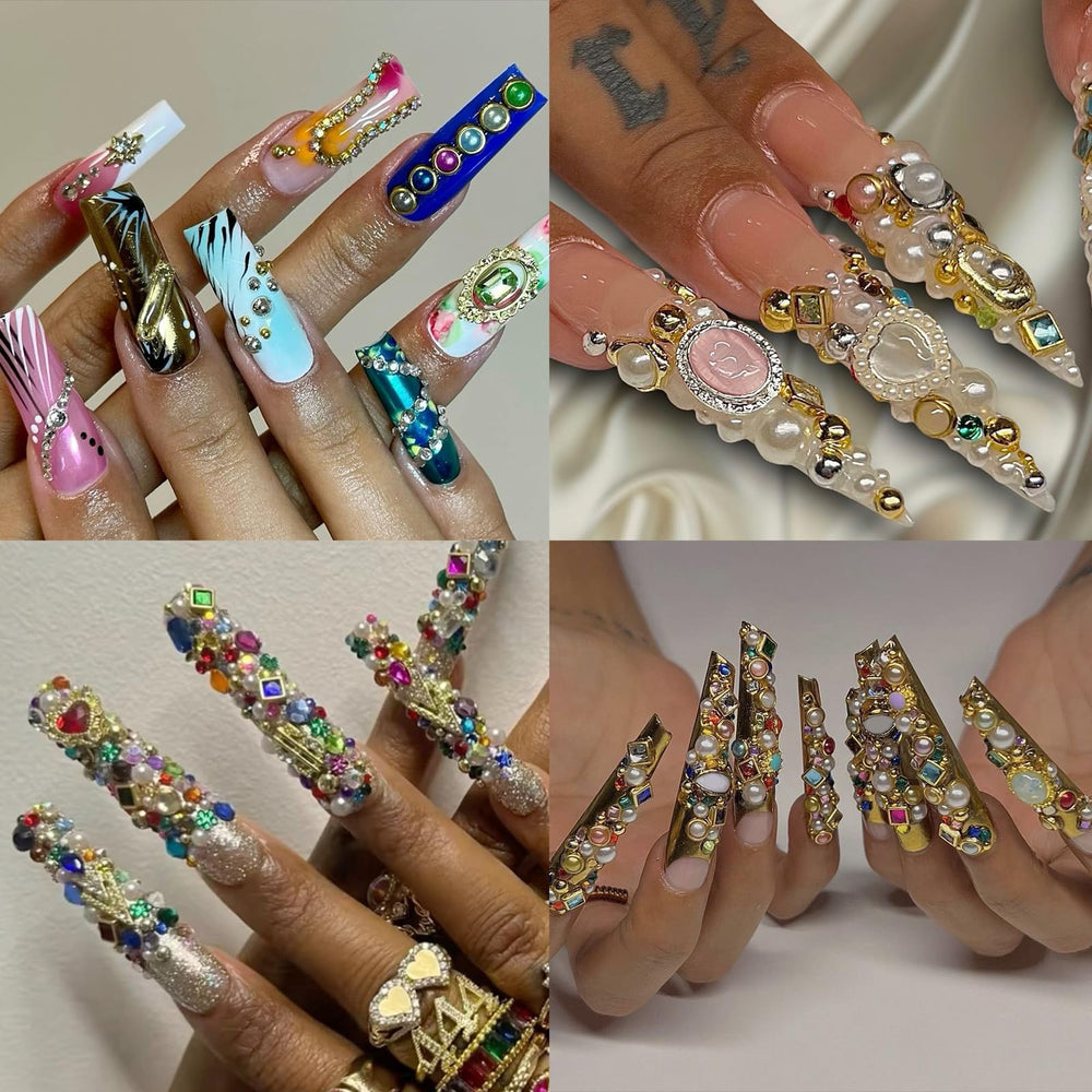 ROFIBUT Pearl nail charms add subtle elegance to nail art.