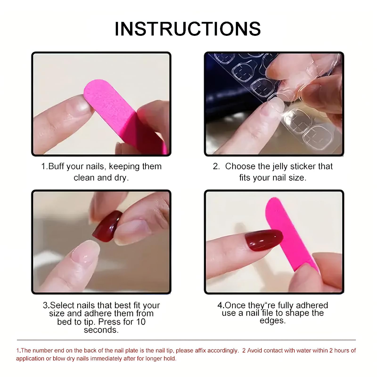 ROFIBUT reusable nude nails ideal for versatile styling.