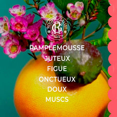 ROGER & GALLET Fig Blossom application on neck and wrists for subtle lasting scent.
