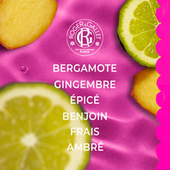 ROGER & GALLET Gingembre fragrance spray on wrist for instant refreshing aroma