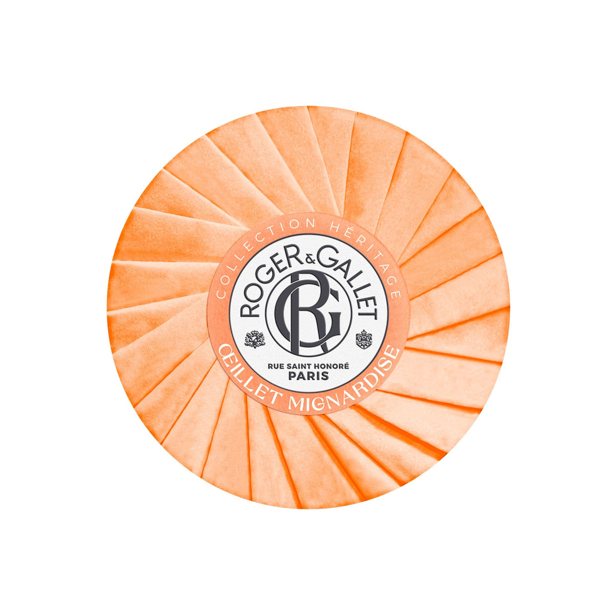 Roger & Gallet Œillet Mignardise bottle pour reveals fragrant cleansing.