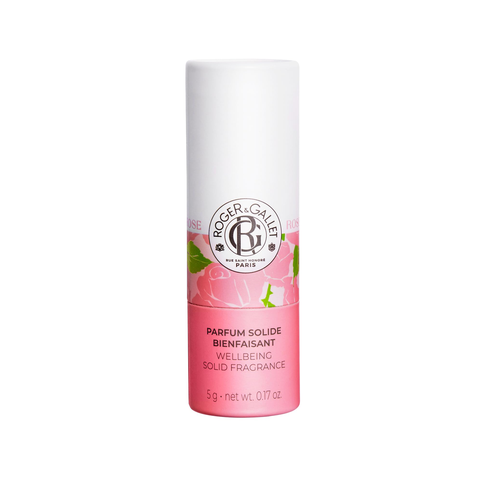 ROGER GALLET Rose Wellbeing Solid Perfume jar close-up for long-lasting fragrance