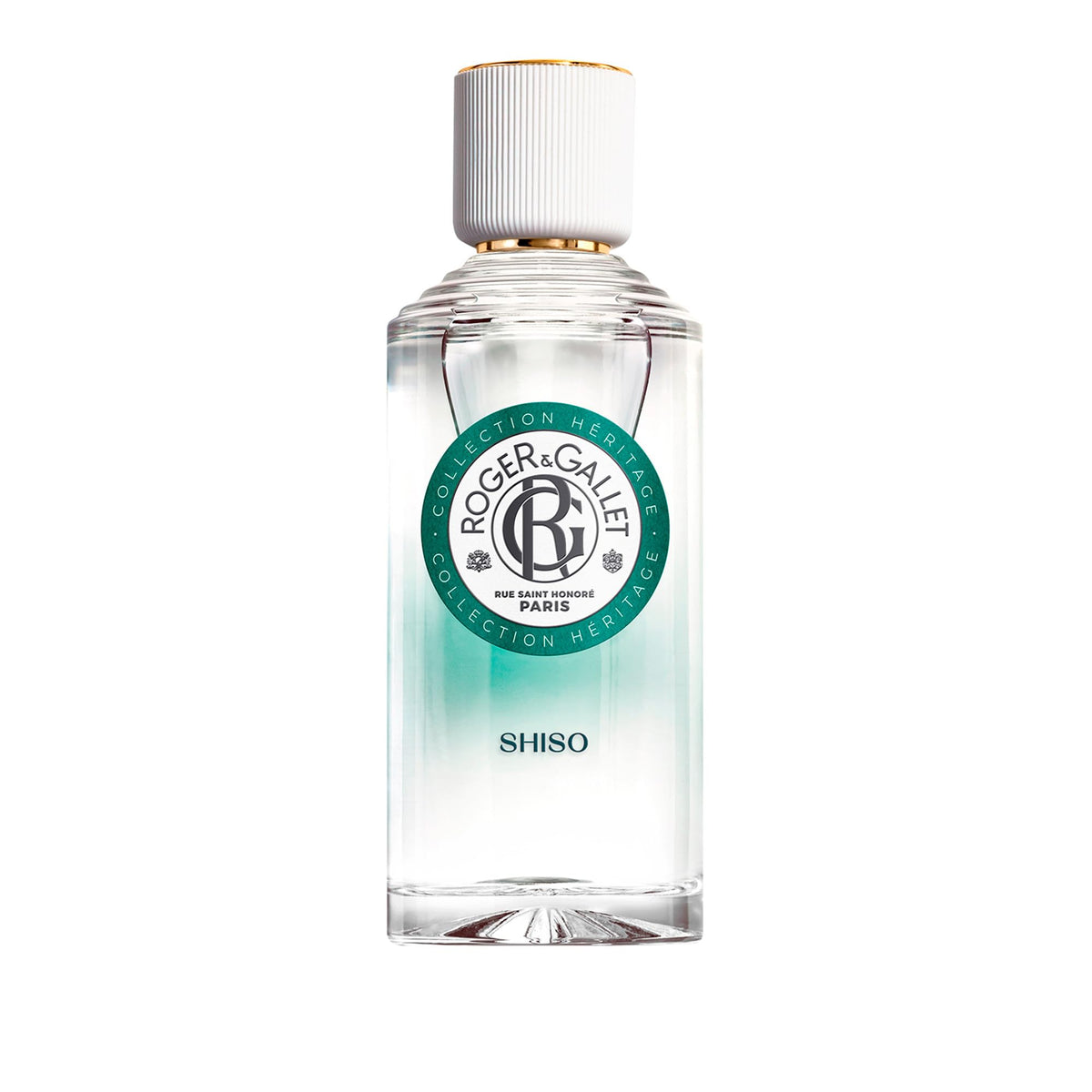 Roger & Gallet Shiso Fragrant Water bottle for daily fragrance application.