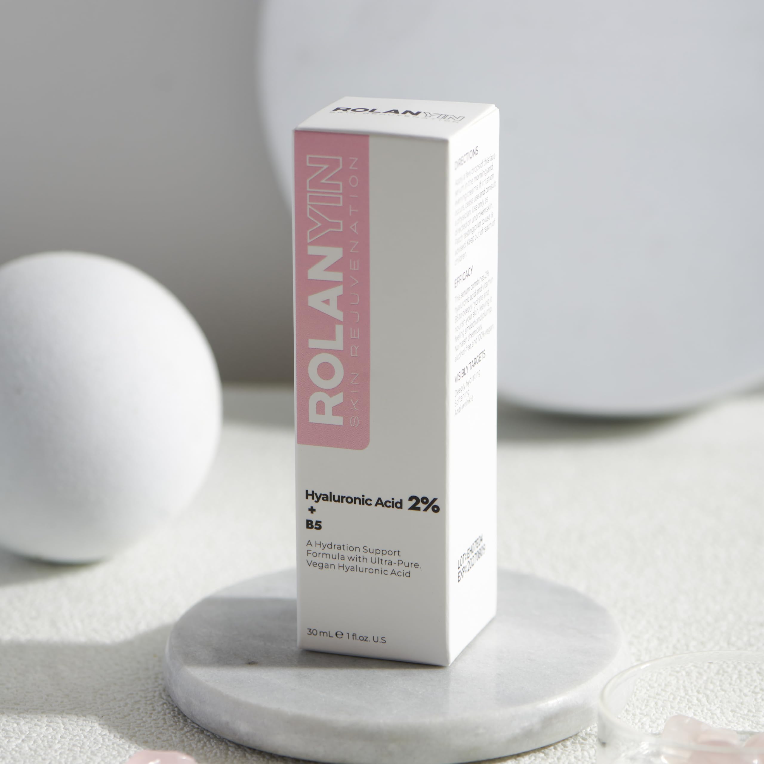 ROLANYIN Hyaluronic Acid 2% + B5 serum dropper releasing liquid for absorption