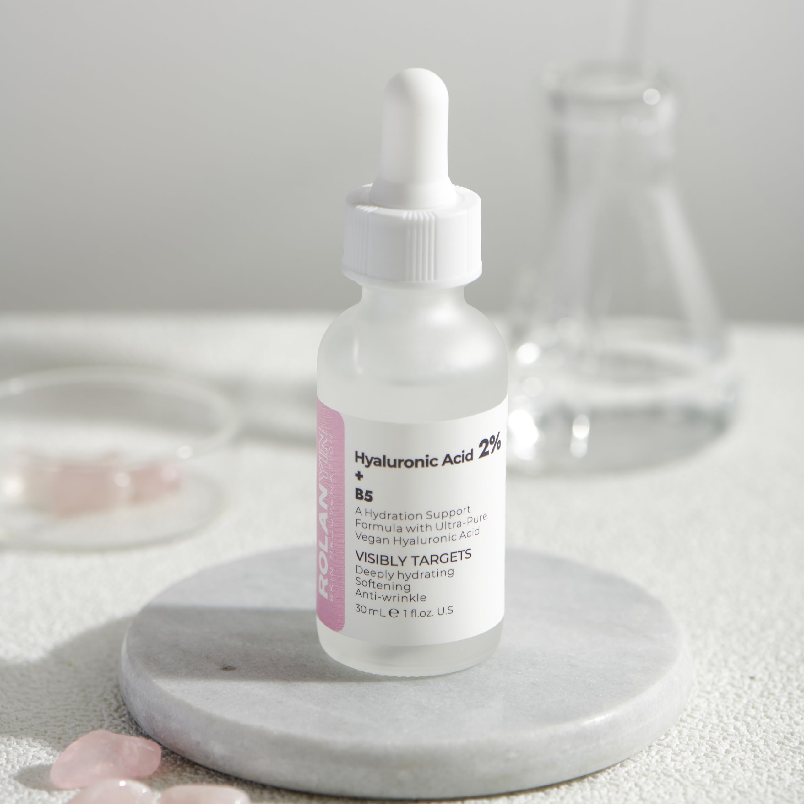 ROLANYIN ingredient label highlighting panthenol for barrier support