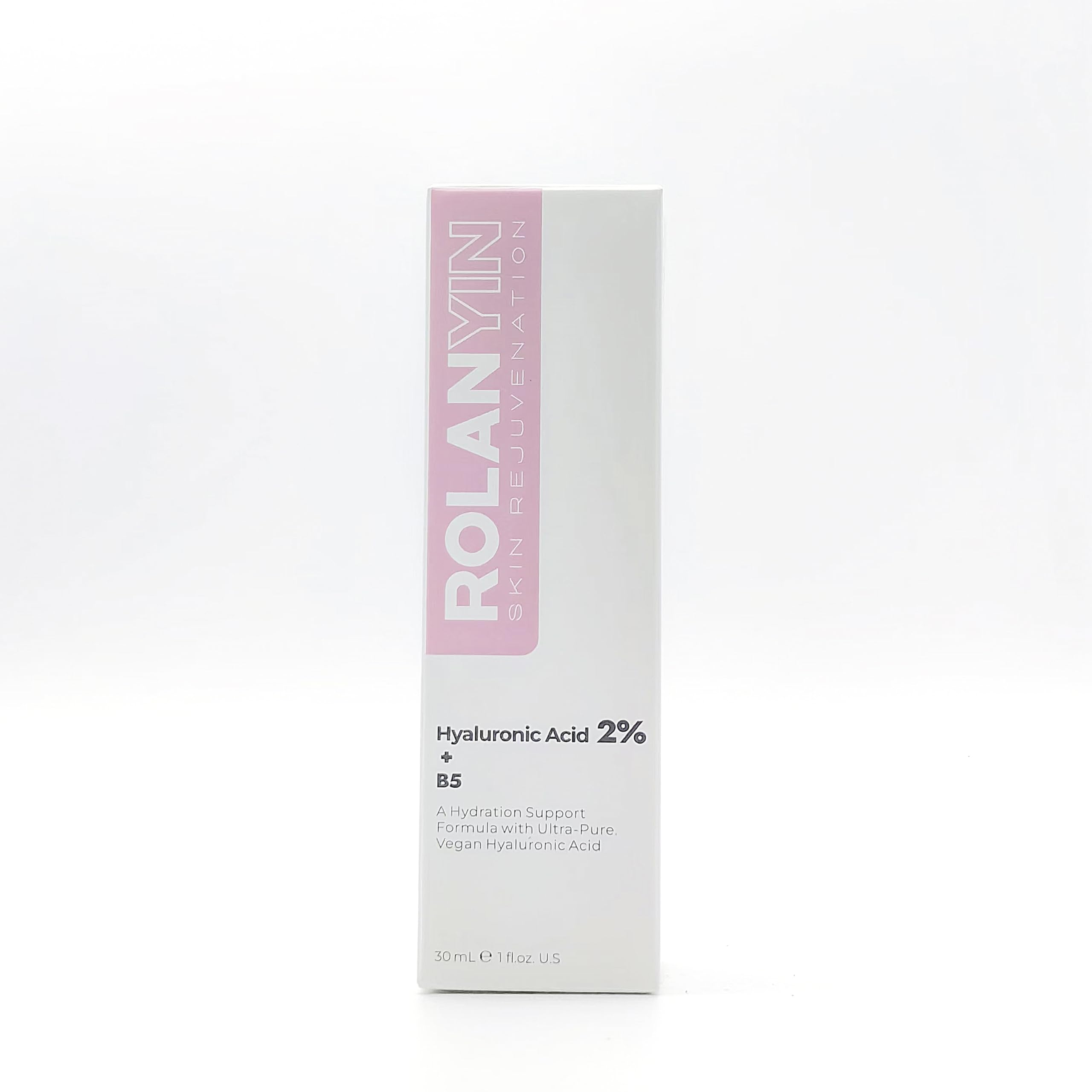 ROLANYIN serum being patted into skin after cleansing for hydration
