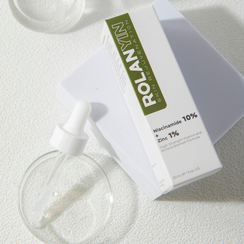ROLANYIN serum applied to hand for daily skincare routine