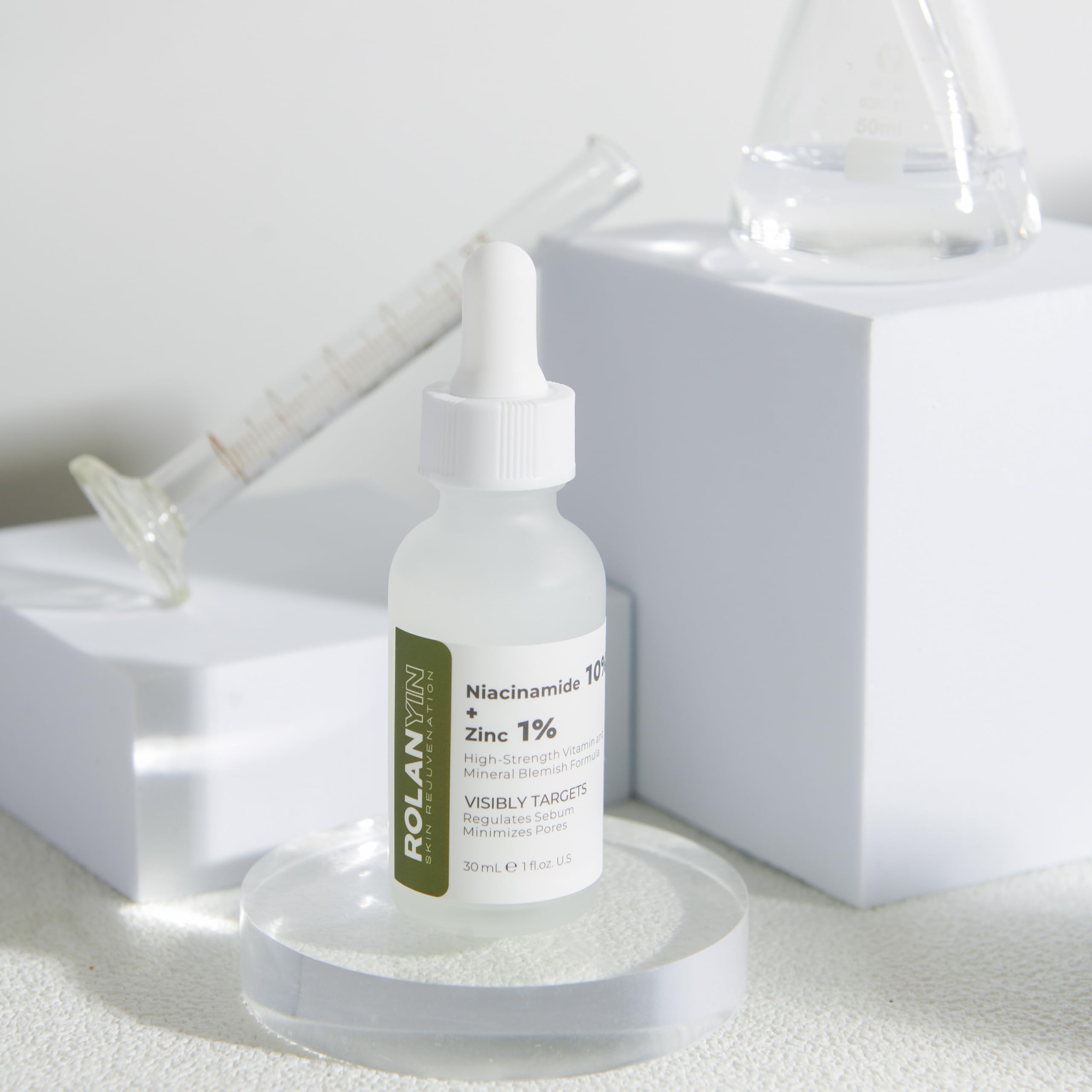 ROLANYIN serum oil-control effect visible after application