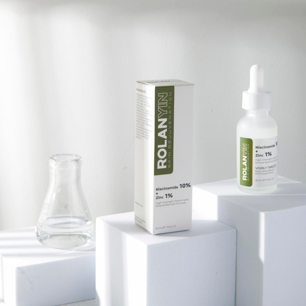 ROLANYIN serum pores minimized closeup illustrating refined texture