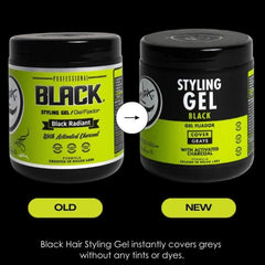 Rolda Activated Charcoal formula applying to dark hair for color depth.