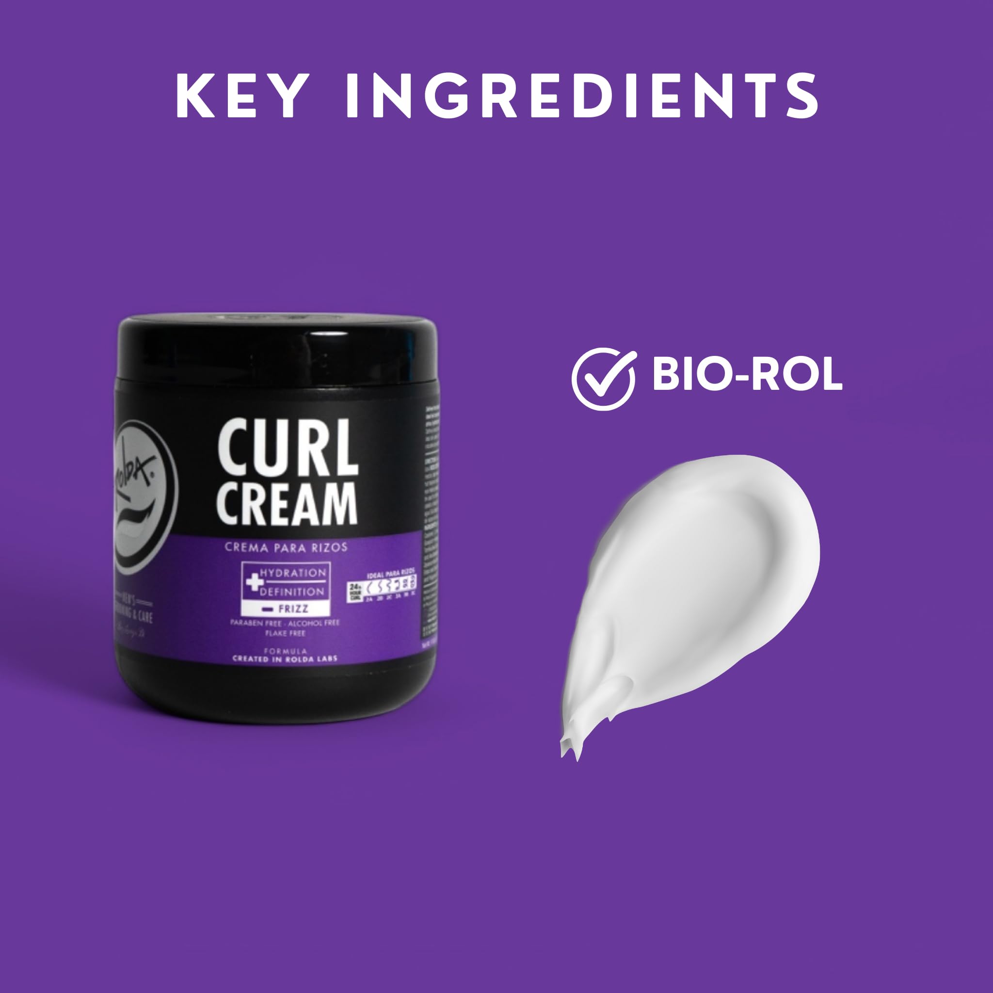 Rolda Curl Cream texture application easy to spread without buildup for daily wear