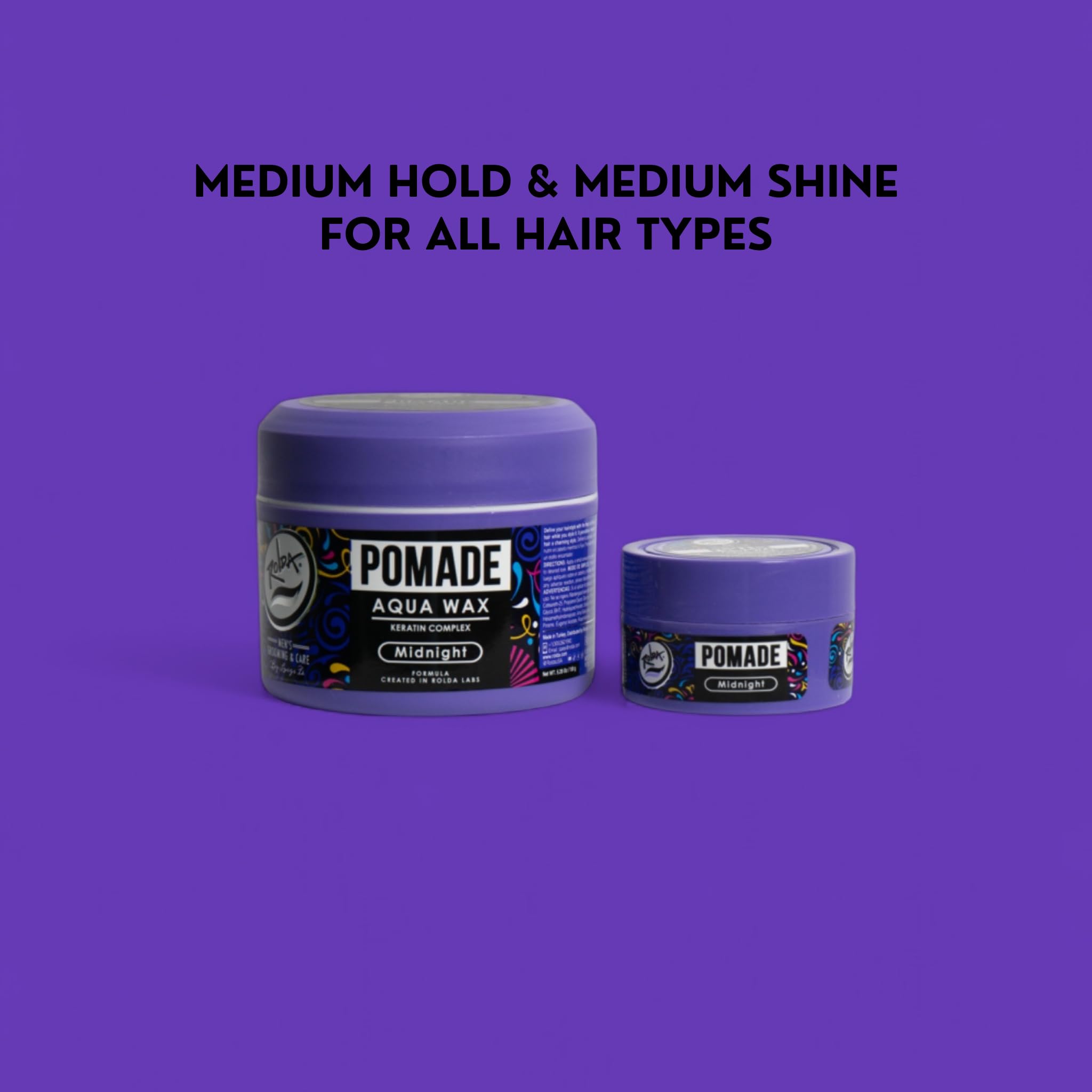 Rolda Midnight Hair Pomade non-greasy finish for a clean feel