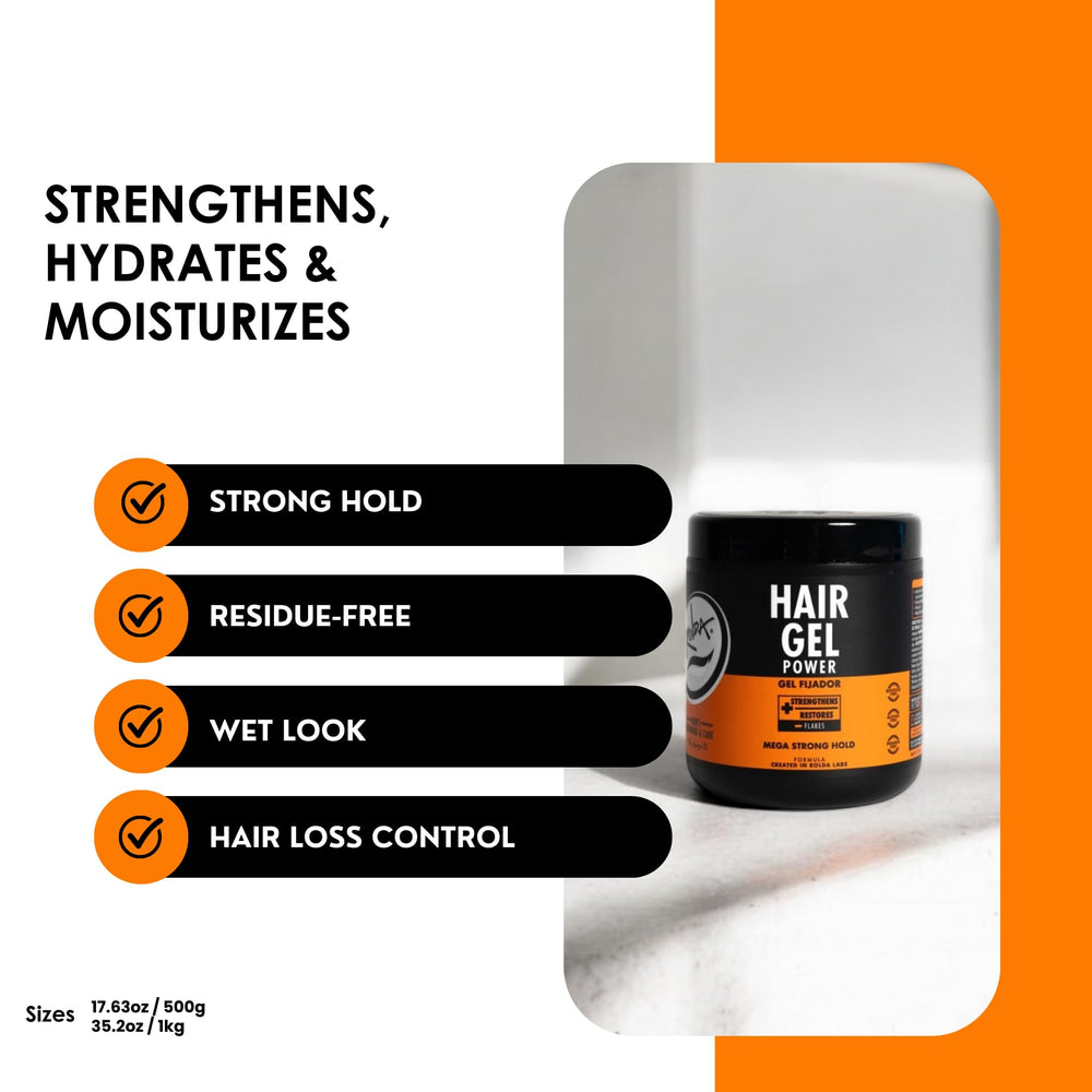 Rolda Power Styling Gel delivers mega hold with zero flakes or residue.