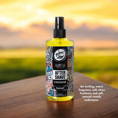 Rolda Sunset close-up shows masculine citrus fragrance notes