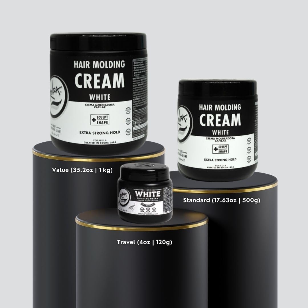 Rolda White Molding Hair Cream 35oz packaging offers great value