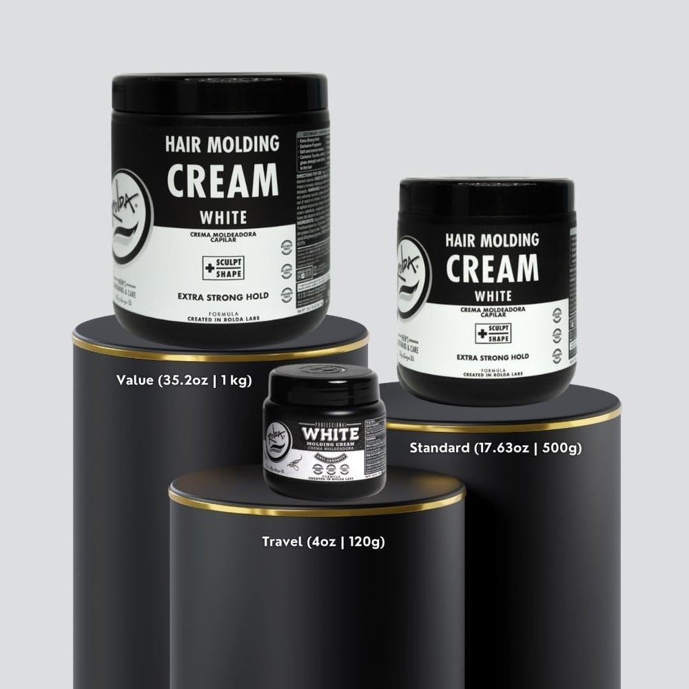 Rolda White Molding Hair Cream 35oz packaging offers great value