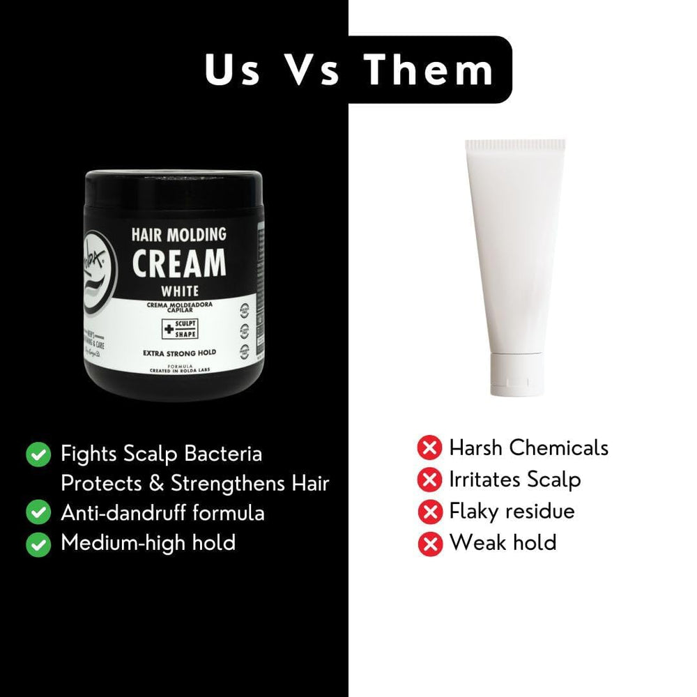 Rolda White Molding Hair Cream medium shine adds subtle glow