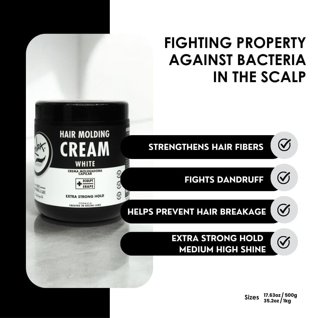 Rolda White Molding Hair Cream natural finish with balanced shine on hair